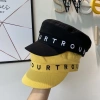 chic British retro casual flat-topped navy cap, Korean version for all four seasons, Japanese style street celebrity newsboy cap for taking photos Application Scenario